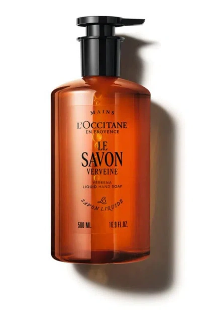 L'occitane Le Savon Verbena Liquid Hand Soap In Transparent