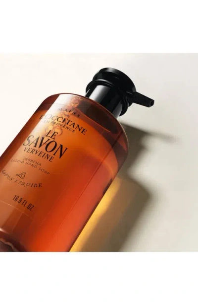 L'occitane Le Savon Verbena Liquid Hand Soap In Transparent