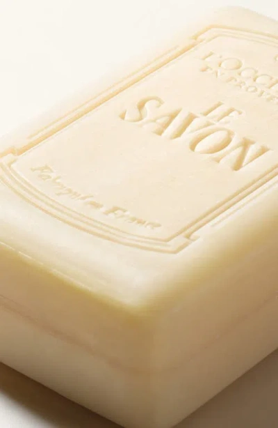 L'occitane Le Savon Shea Lavender Extra-gentle Body Soap In Transparent