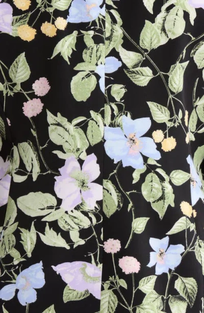 Kasper Floral Print One-button Jacket In Multi