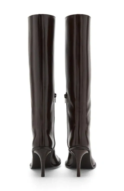 Mango Knee High Boot In Brown