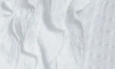 Apny Ruffled Button-up Top In White