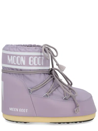 Moon Boot Womens Polyvinyl Cold Weather Ankle Boots In Purple