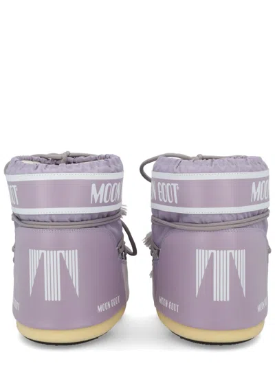 Moon Boot Womens Polyvinyl Cold Weather Ankle Boots In Purple