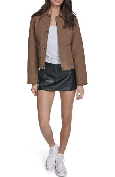 Levi's Quilted Barn Jacket In Brown