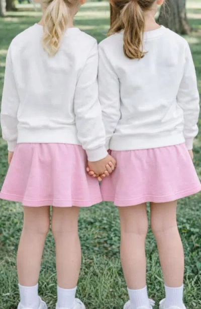 Bits & Bows Sister Sweatshirt In White