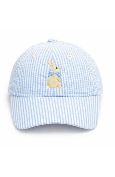 Bits & Bows Bunny Baseball Hat In Blue