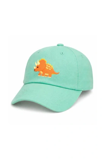 Bits & Bows Triceratops Baseball Hat In Blue