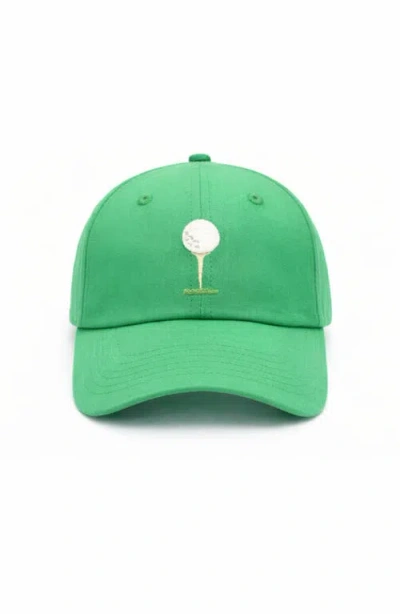 Bits & Bows Tee Time Baseball Hat In Green