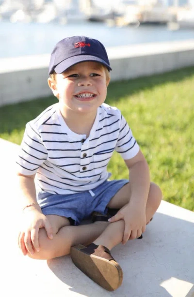 Bits & Bows Lobster Baseball Hat In Blue