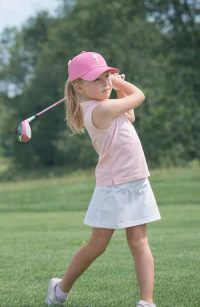 Bits & Bows Tee Time Bow Baseball Hat In Pink