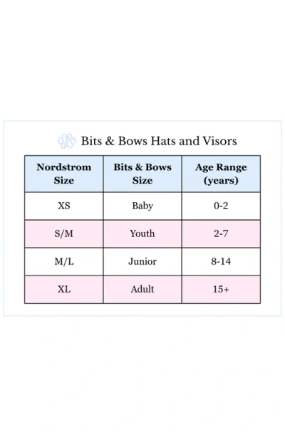 Bits & Bows Tee Time Bow Baseball Hat In Pink