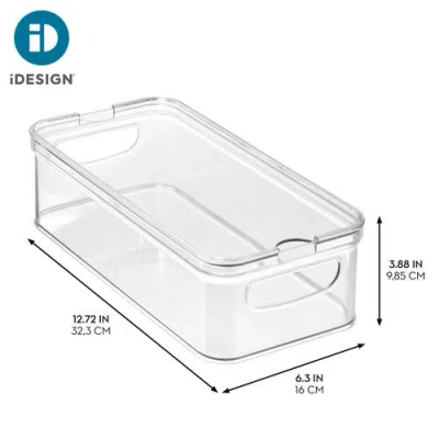 Idesign Stackable Fridge Organizer Bins With Lids In Transparent