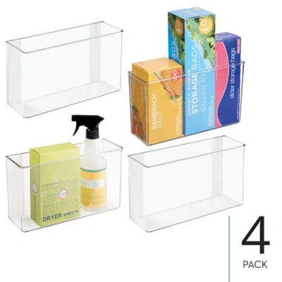 Idesign Adhesive Organizer Bin For Kitchen In Transparent