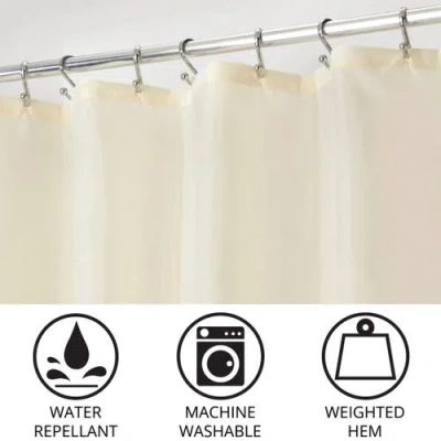 Idesign Solid Polyester Shower Curtain In Neutral