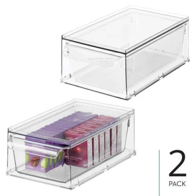 Idesign Stackable Kitchen Storage Drawer In Transparent