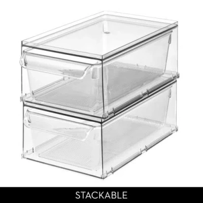 Idesign Stackable Kitchen Storage Drawer In Transparent