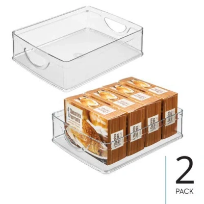 Idesign Stackable Pantry Bin With Handles In Transparent
