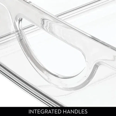 Idesign Stackable Pantry Bin With Handles In Transparent