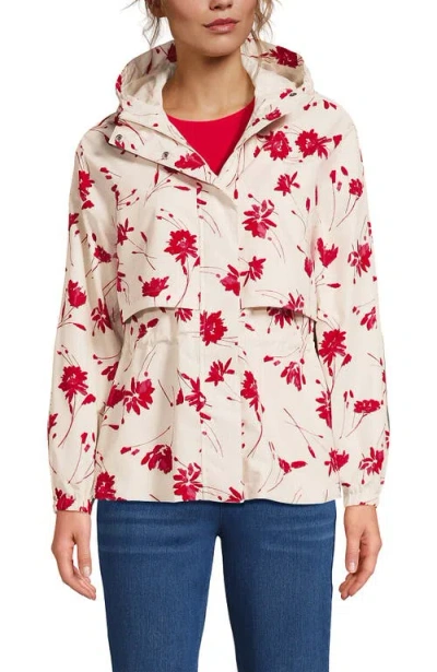 Lands' End Squall Packable Rain Jacket In White