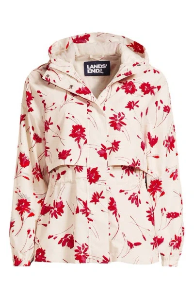Lands' End Squall Packable Rain Jacket In White