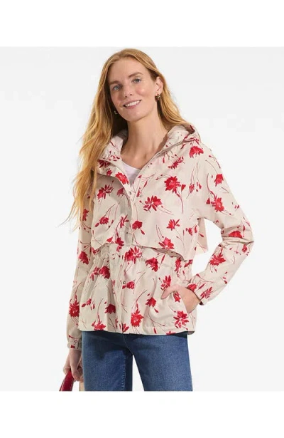 Lands' End Squall Packable Rain Jacket In White