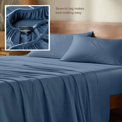 Bare Home Cooling Rayon Sheet Set In Blue