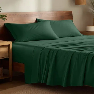 Bare Home Cooling Rayon Sheet Set In Green