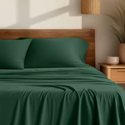 Bare Home Cooling Rayon Sheet Set In Green