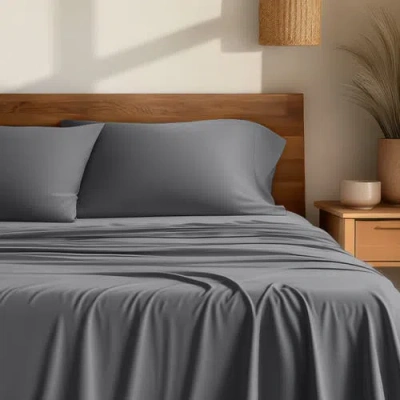 Bare Home Cooling Rayon Sheet Set In Gray