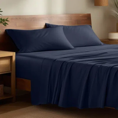 Bare Home Cooling Rayon Sheet Set In Blue
