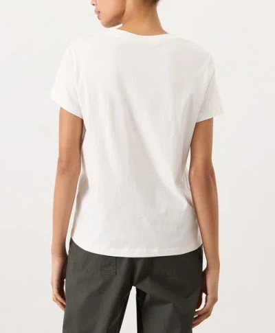 Pact Softspun Essential V-neck Tee In White
