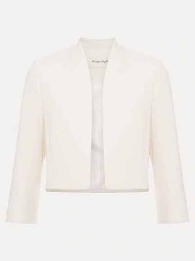 Phase Eight Catherine Collarless Jacket In White