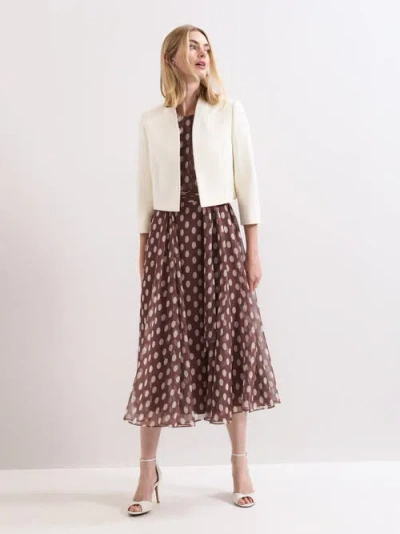 Phase Eight Catherine Collarless Jacket In White