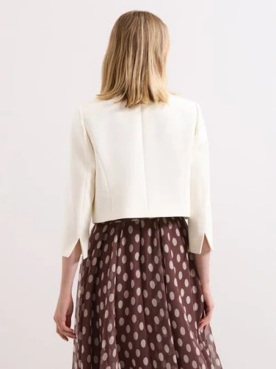 Phase Eight Catherine Collarless Jacket In White