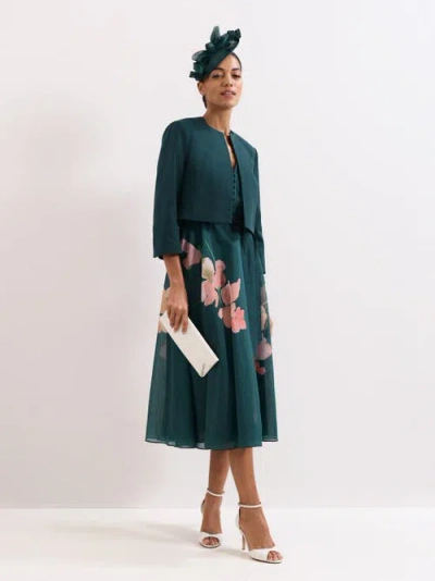 Phase Eight Arlette Teal Jacket In Blue