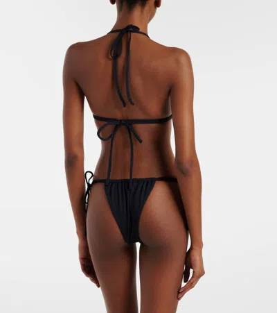 Montce Binded Emma Bikini Top In Black