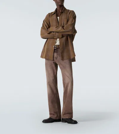 Our Legacy Daimono Boot Block Heel Square Toe Pull Tab In Black