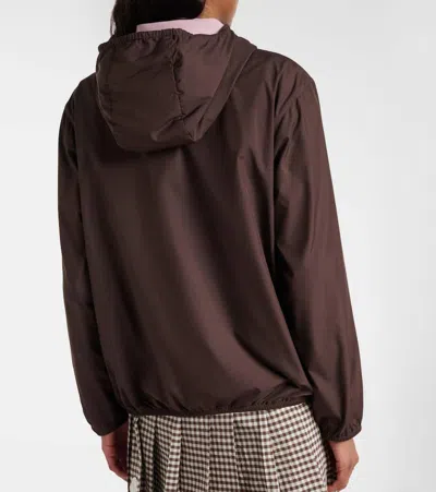 Moncler Fegeos Technical Jacket In Brown