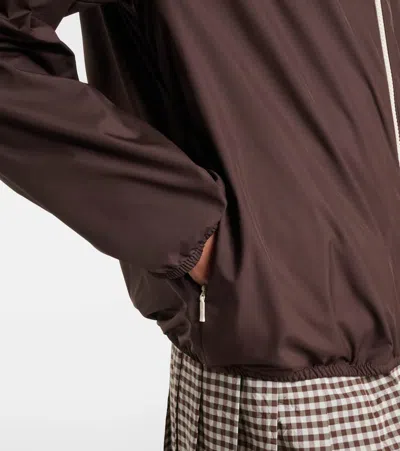 Moncler Fegeos Technical Jacket In Brown