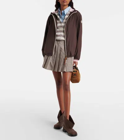 Moncler Fegeos Technical Jacket In Brown