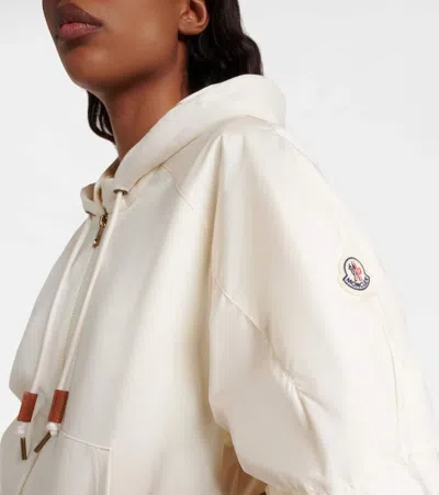 Moncler Drawstring-hood Kangaroo-pocket Jacket In Neutral