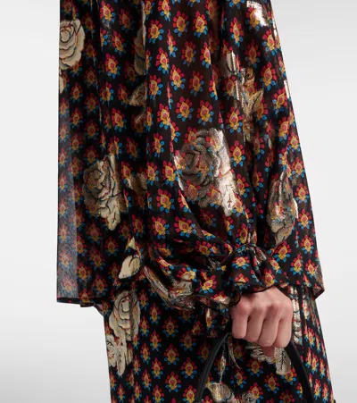 Etro Silk-blend Top In Multi
