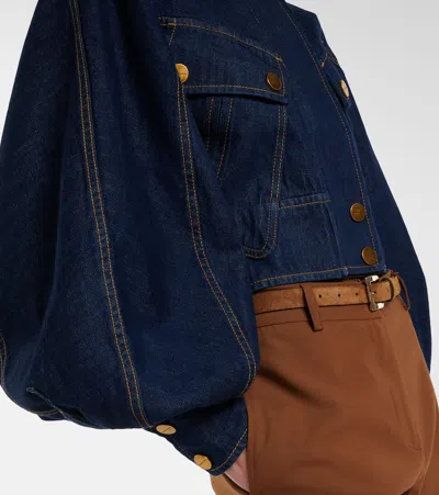 Zimmermann Luna Denim Jacket In Blue