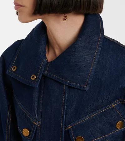 Zimmermann Luna Denim Jacket In Blue