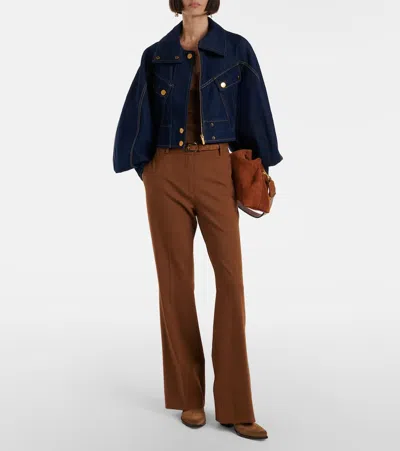 Zimmermann Luna Denim Jacket In Blue
