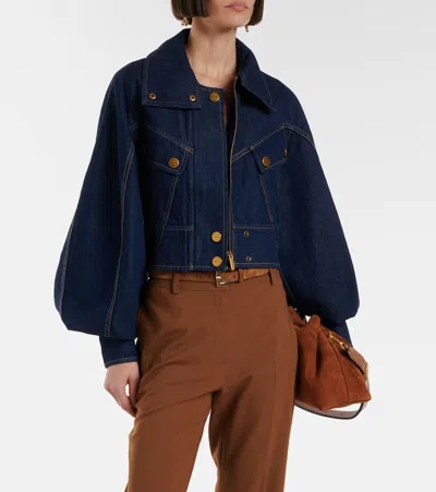 Zimmermann Luna Denim Jacket In Blue