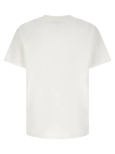 Givenchy Men White Crew Neck T-shirt With Logo On Front And Back In Cotton Man In White