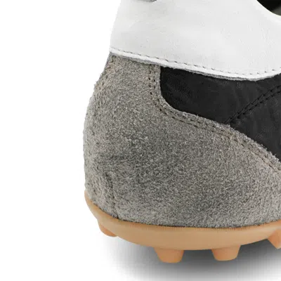 Maison Margiela Sneakers Sprinters In Suede And Leather With Vintage Finish In Black