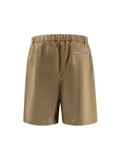 Laminar Bermudas Mit Elastischem Bund In Brown